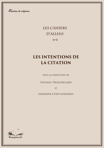 Allhis Notebooks No. 4: The intentions of the quote